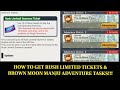 How To Get Rush Limited Tickets and Brown Moon Manju Adventure Tasks in Dragon Ball Legends