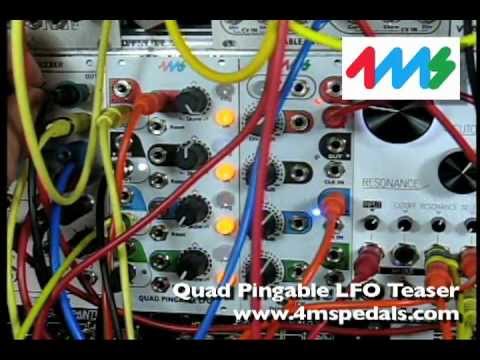 4ms Quad Pingable LFO (QPLFO) teaser preview - YouTube