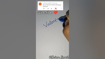 Write your name in Comments|Valentino Done!#challenge #namesignature #shorts #ytshort @Being_SmartSignature..