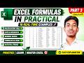 Excel Formula Tricks with Practical Examples in Telugu | Part 2 | Real-Time Excel Practice
