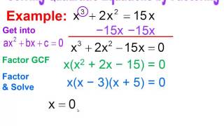 Intermediate Algebra - Lesson 19 - Solve Quadratic Equations Using Factoring & Simplify Radicals