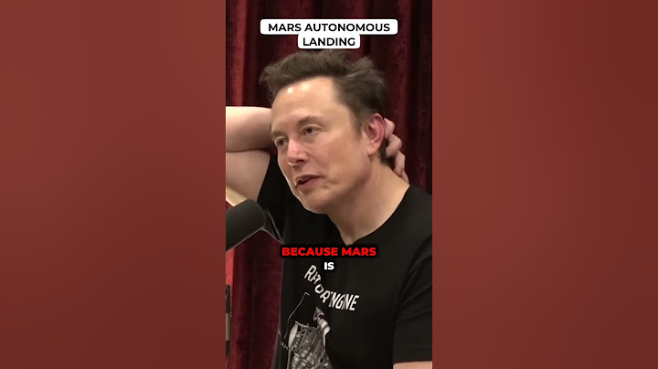 Mars Autonomous Landing - Joe Rogan Experience #2281 - Elon Musk