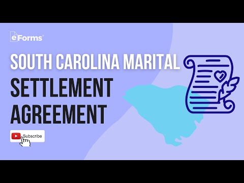 South Carolina Marital Settlement Agreement - EXPLAINED
