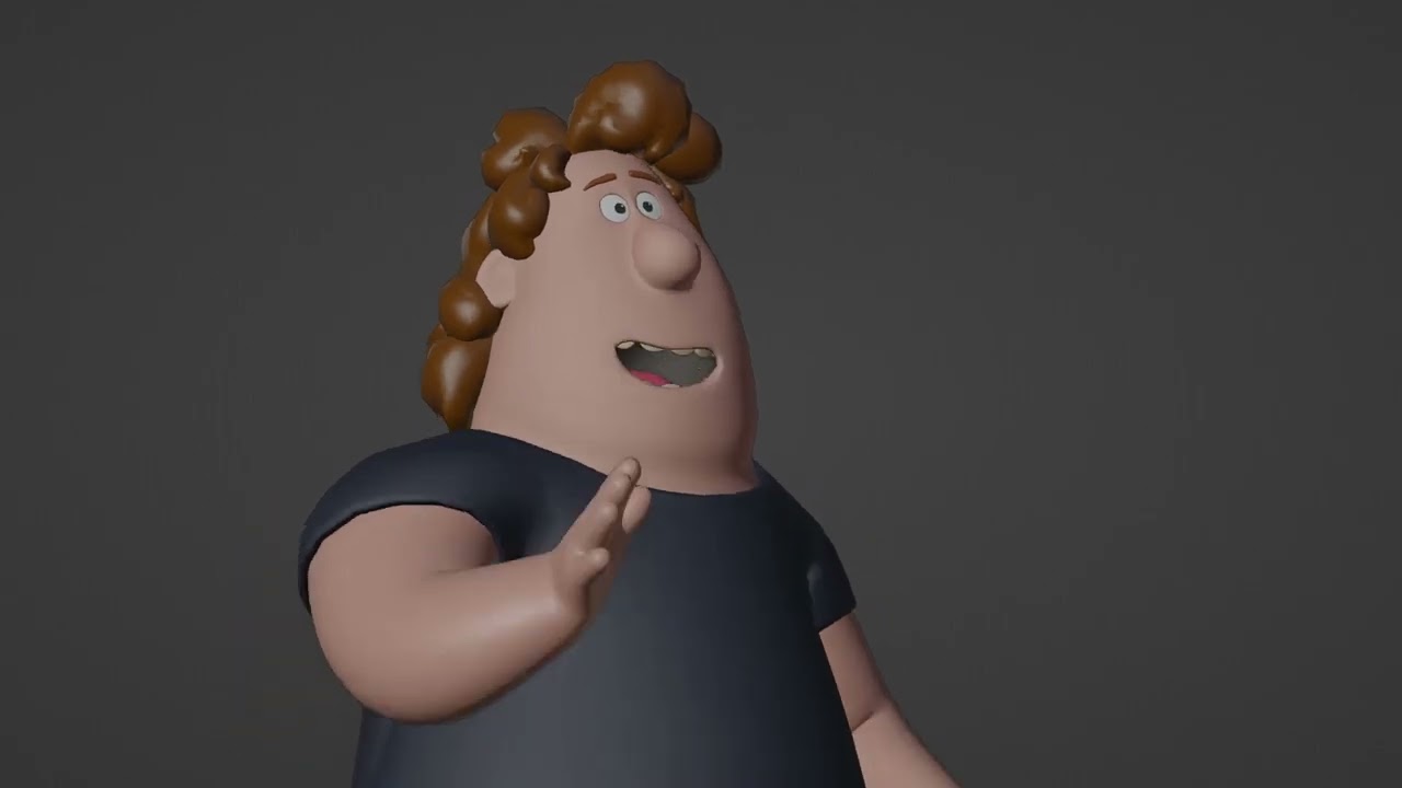 Acting animation medium shot