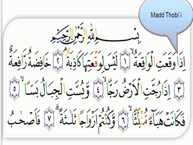 Belajar Quran Surat Al Waqiah Latihan Baca Tajwid Youtube
