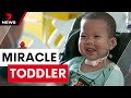 Heartwarming send-off for Melbourne miracle toddler who inspired hospital staff | 7 News Australia