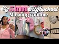 My 5am  realistic highschool morning routine  grwm skincare ootd chickfila school vlog etc