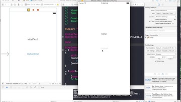 Introductory iOS Video - shows adding a Button, Label and an Image