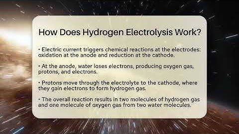How Does Hydrogen Electrolysis Work? - Talking Tech Trends
