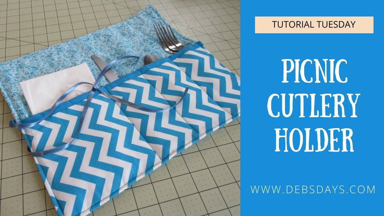 Sew a Simple Lunchbox Utensil Keeper 