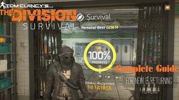 The Division - Survival - Complete Walkthrough Guide with Commentary