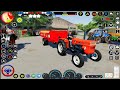 TRANSPORTING PIXAR CARS & FRUITS WITH COLORED & JOHN DEERE vs CLAAS vs TRACTORS - BeamNG.drive