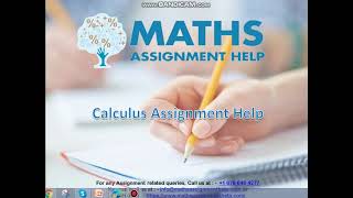 Calculus Assignment Help