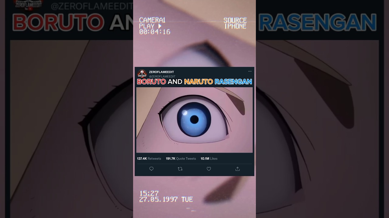 BORUTO AND NARUTO RASENGAN X FALAK TU GARAJ TU ❤️✨