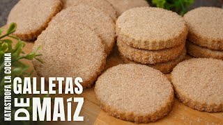 Galletas de maíz, las galletas  más  fáciles y ricas sin gluten, se deshacen en tu boca