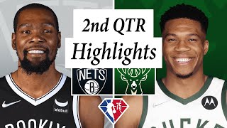 Milwaukee Bucks vs. Brooklyn Nets Full Highlights 2nd QTR | March 31 | 2022 NBA Season