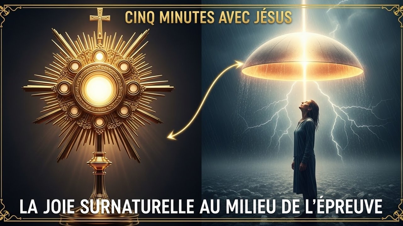 Cinq Minutes avec Jésus au Saint-Sacrement : La Joie Surnaturelle au Milieu de l'Épreuve