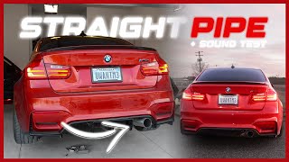 STRAIGHT PIPED MY F80 M3!!!