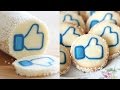 Thumbs Up Cookies Slice & Bake Surprise! Facebook Like Cookie
