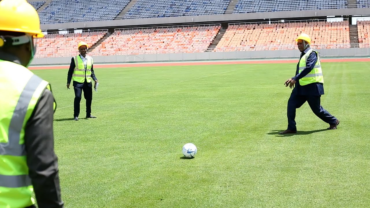 WAZIRI MPYA WA MICHEZO PROF KABUDI AKAGUA UWANJA WA TAIFA, ATOA TATHMINI MAANDALIZI YA AFCON NA CHAN