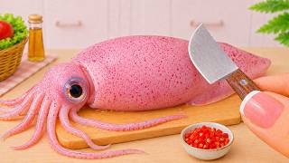 Simple Tiny Cooking 🦑 Yummy Miniature Hot Cheesy Crab Calamari Roll | Petite Cooking screenshot 2