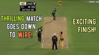 Thrilling Match Goes Down To Wire! | New Zealand V Australia | 2nd ODI 2010 | Exciting Finish