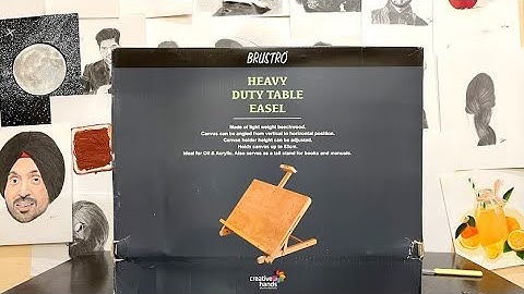 Brustro Heavy Duty Easel Full Review | Can It be Used for A3 , A2 sheets | Know Everything about it