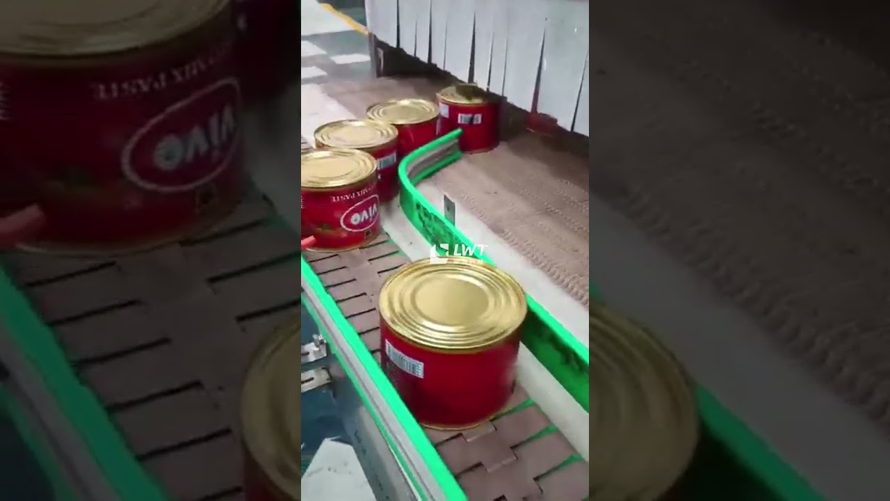 Canned tomato paste (filling, sealing, sterilization, drying, coding)
