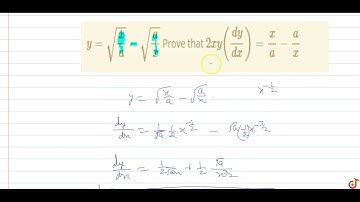 `y=sqrt(x/a)-sqrt(a/x)` Prove that `2xy(dy/dx)=x/a-a/x`