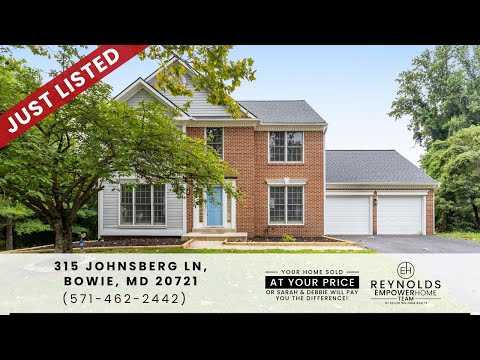 315 Johnsberg Lane, Bowie, MD home video tour