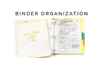 how to organize your binder 📒 staying organized for school