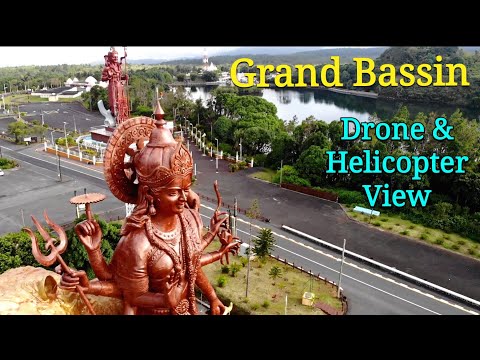 Grand Bassin (Ganga Talao) Mauritius Statue 2022 [Drone & Helicopter View]