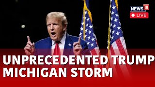 Donald Trump LIVE | Trump's Rally Attracts Thousands To Michigan | Trump Speech | News18 | N18L