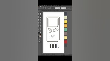 How to make a Video Game Icon Design in adobe illustrator #adobeillustrator  #asigraphics#shorts