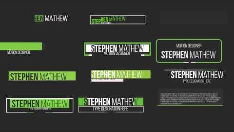 40 Clean Lower Thirds : MOGRT template