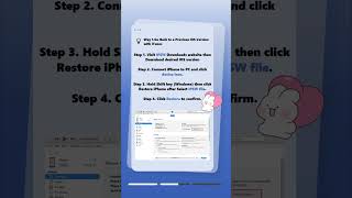 Downgrade iPhone From iOS 26 to iOS 18 Without Common Errors