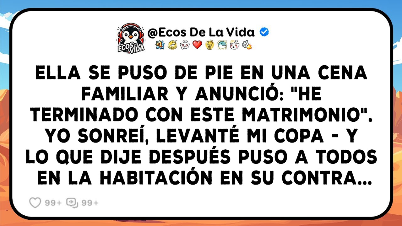 Ella Declaró El Fin De Nuestro Matrimonio Durante La Cena, Lo Que Dije Después Cambió La...
