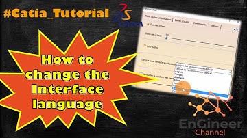 How to change the Interface language in Catia #Catia_Tutorial