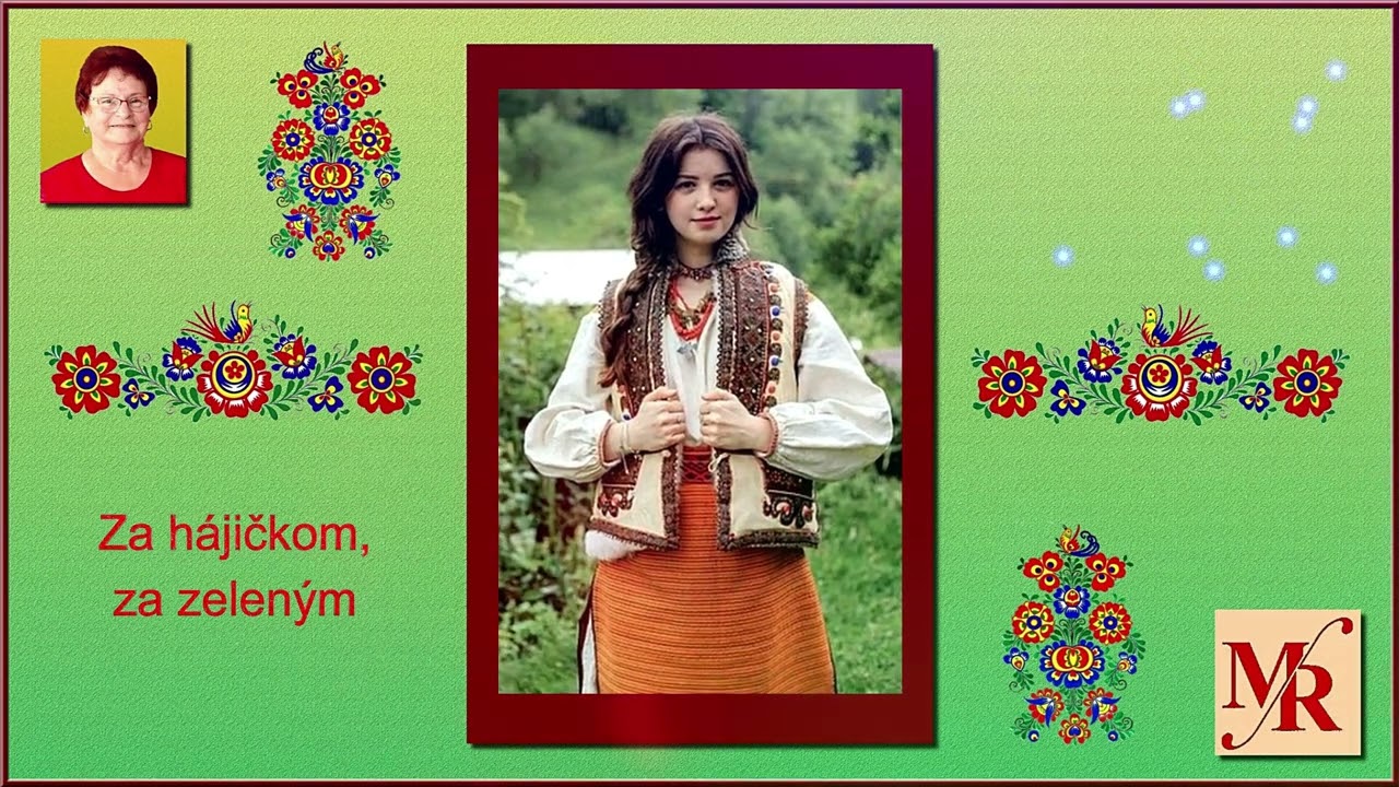 Poslala ma mamka oriešky oberať, Za hájičkom, za zeleným