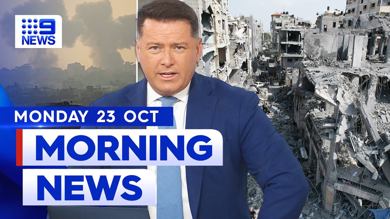 Israel vows escalation of Gaza bombardment | Israel-Hamas war | 9 News Australia