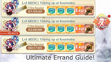 Touhou LostWord Errand Mechanics Explained