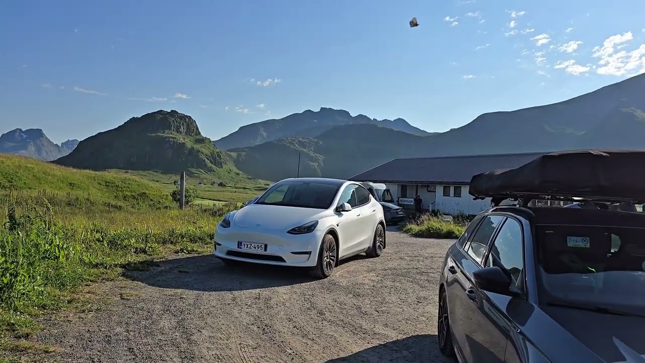 Fredvang Camping Johansen, lofoten Islands 🏝 Norway 🏝 🇳🇴   เที่ยวเกาะพักแคมป์