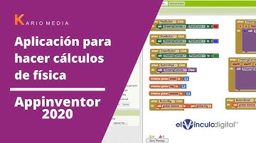 Crear aplicación de fórmulas de física en App Inventor - 2020