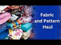 My Fabric and Pattern Haul.  Everything for under $30!