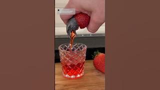 Fresh squeezed strawberry juice #shorts