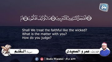 القارئ عمرو الصعيدى | سورة القلم كاملة