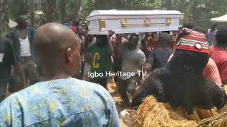Life in an African Village: Obinagu Udi Youths Troop Out to Pay Final Burial Rites of a Brother
