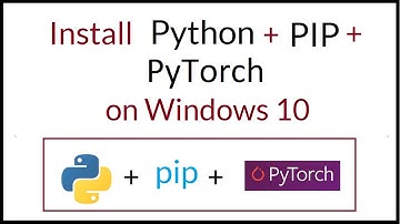 How to install Python 3.9, Pip, PyTorch on Windows 10