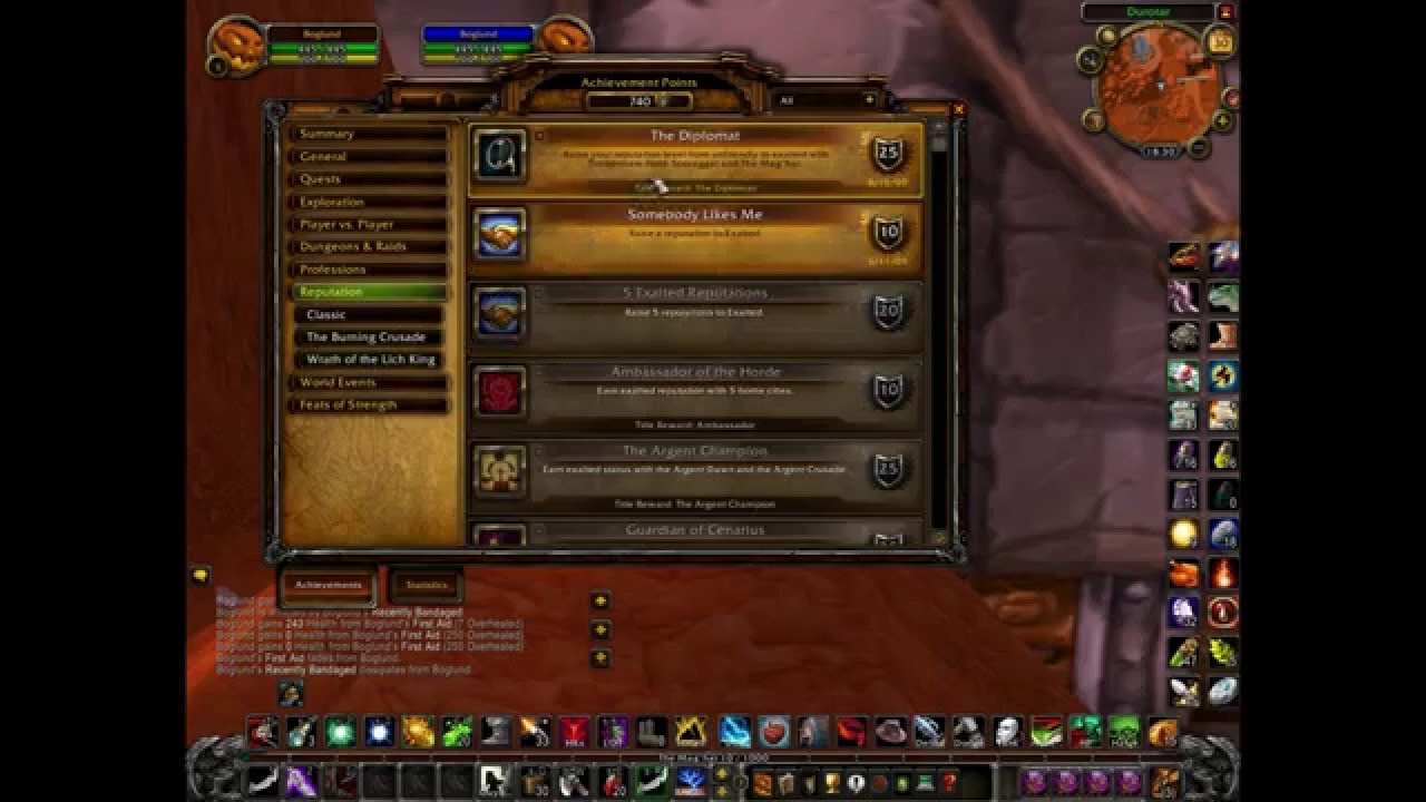 Lvl 1 Twink Boglund the Diplomat's Gear, Achievements, Pets & Skills [HD]