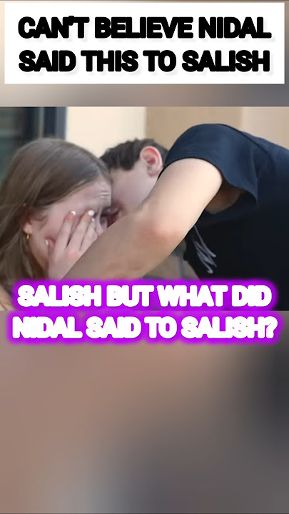 CAN'T BELIEVE Nidal Wonder said this to Salish Matter?😳🥺 #nalish #shorts #trending #cute #video #fyp